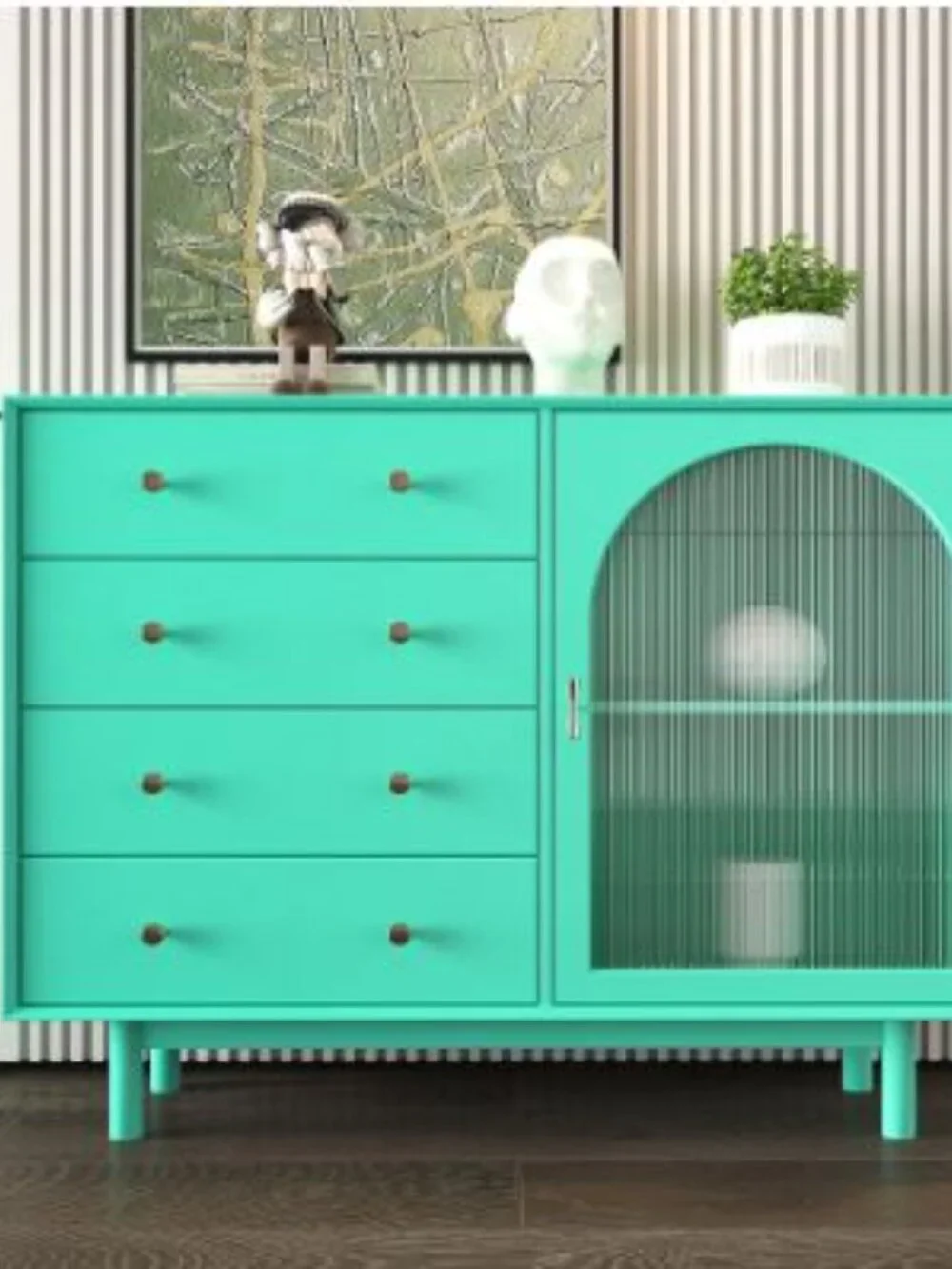 Brand New Thick Tiffany Blue Green Wallpaper 2 Rolls Peel and Stick